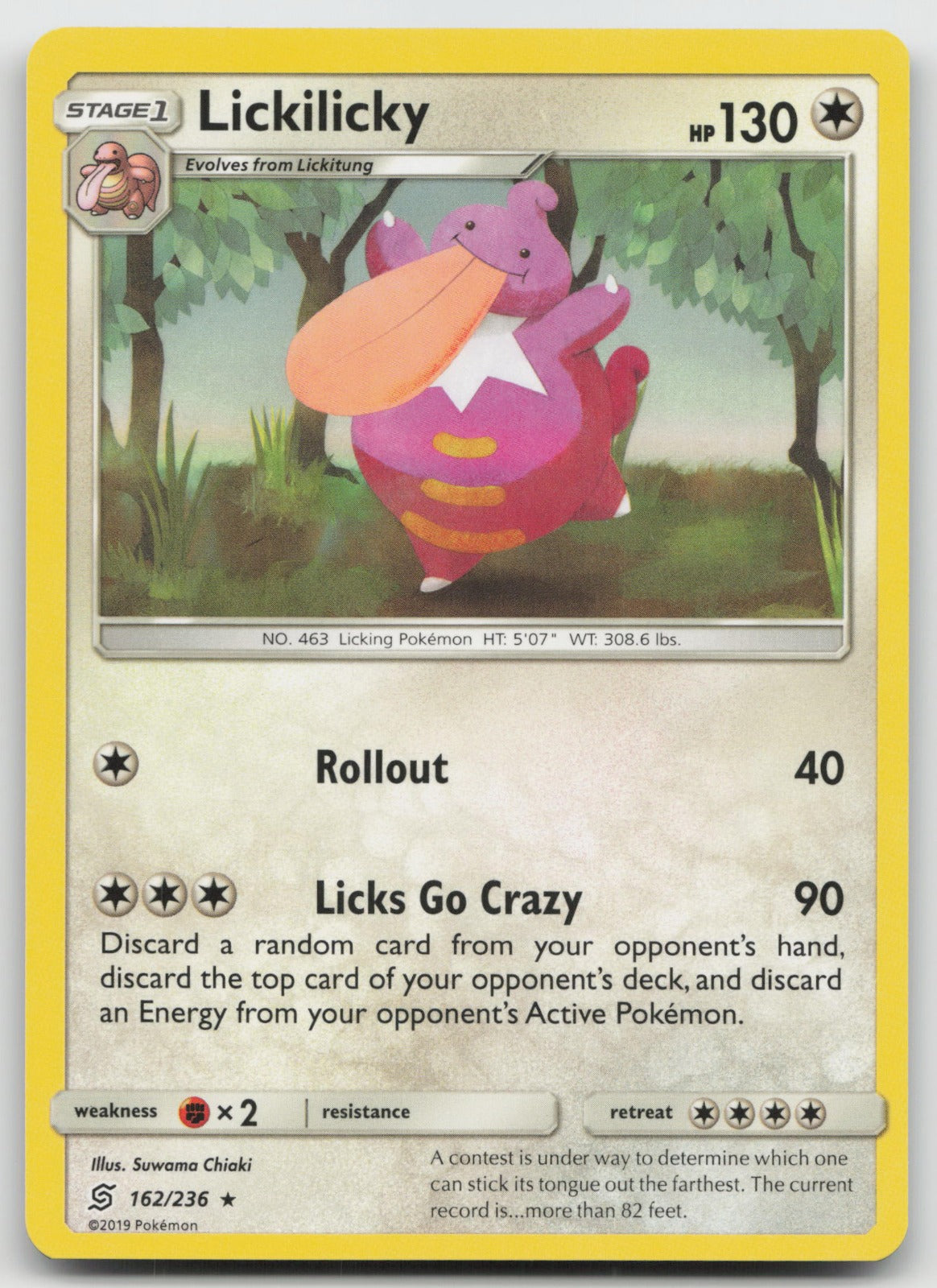 Lickilicky Rare SM - Unified Minds 162/236 NM