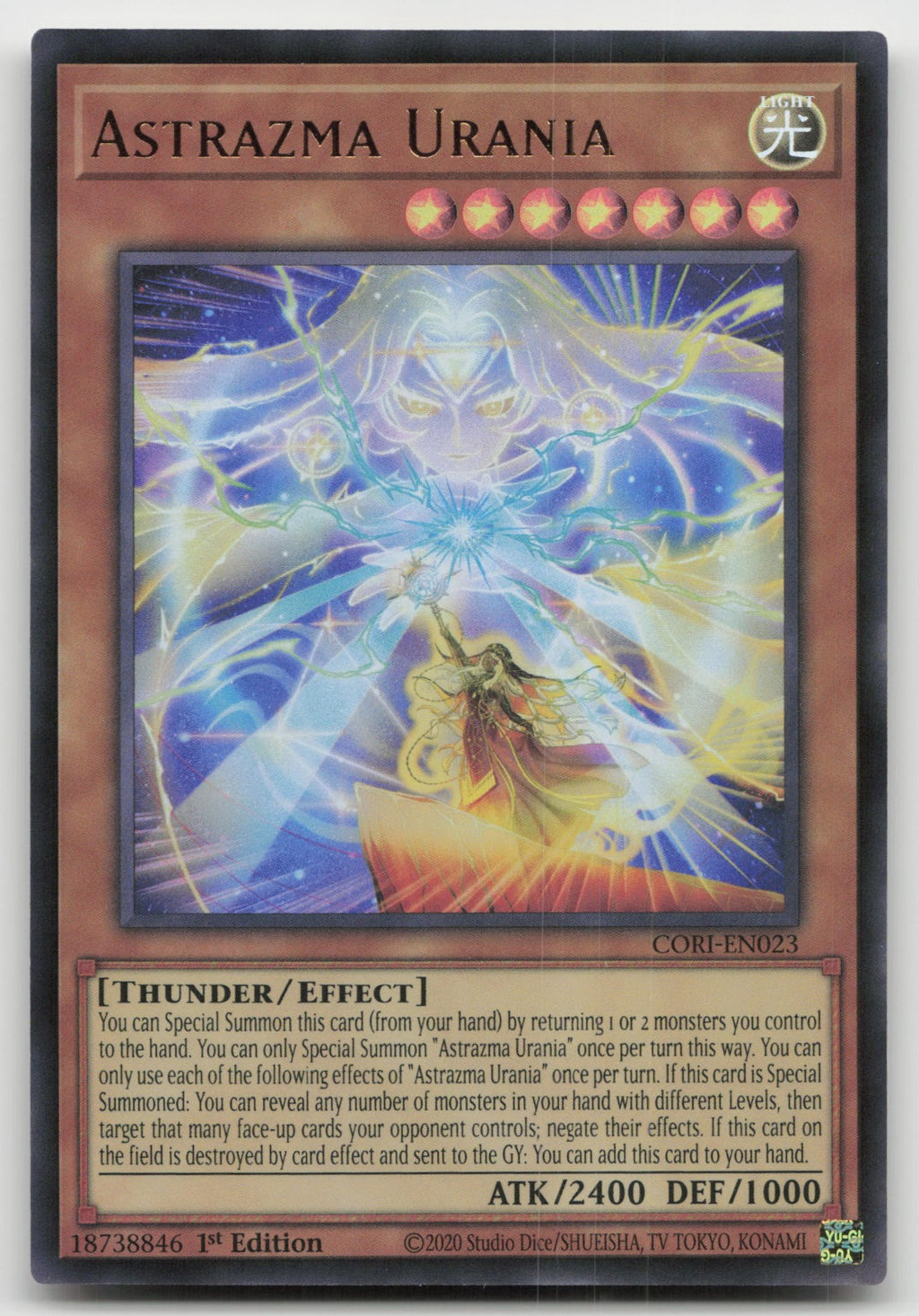 Astrazma Urania 1st Edition Ultra Rare Chaos Origins CORI-EN023 NM