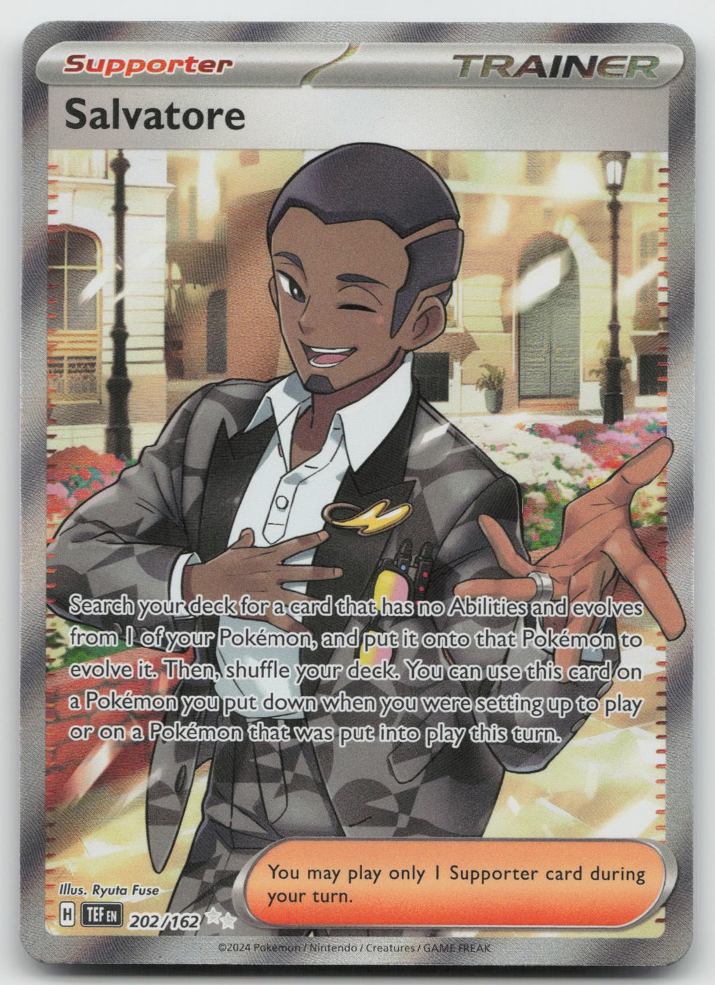 Salvatore Ultra Rare Holo SV05: Temporal Forces 202/162 NM
