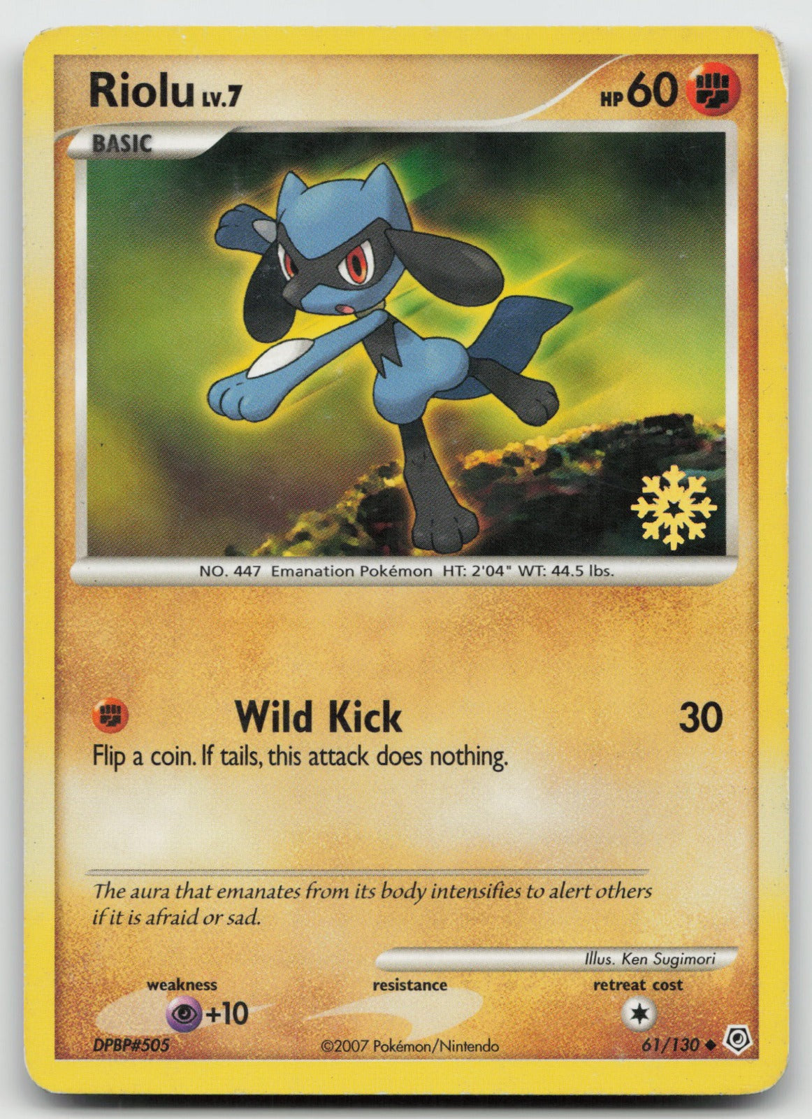 Riolu - 61/130 Promo Countdown Calendar Diamond and Pearl HP
