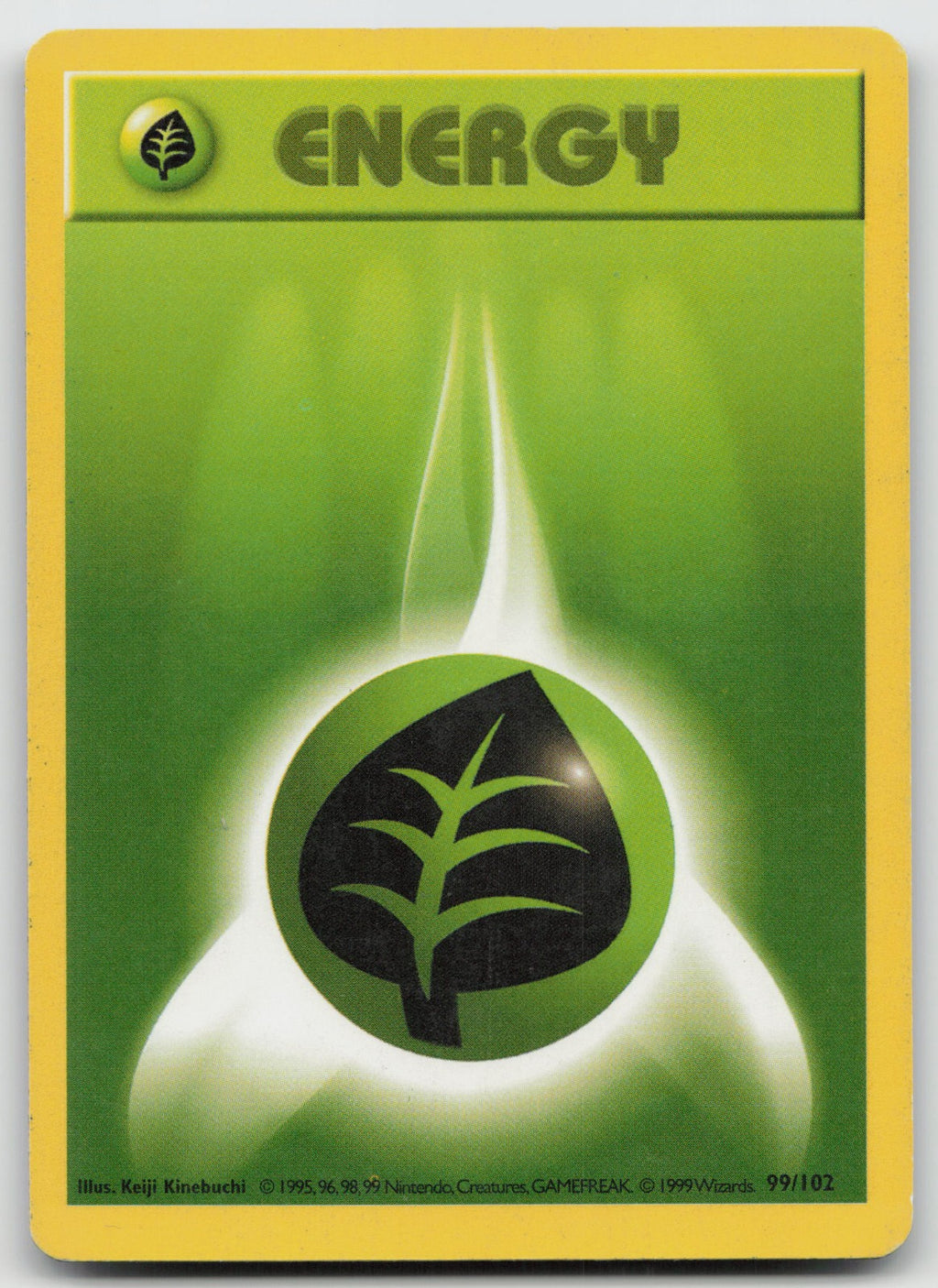 Grass Energy Common Base Set (Shadowless) 99/102 HP