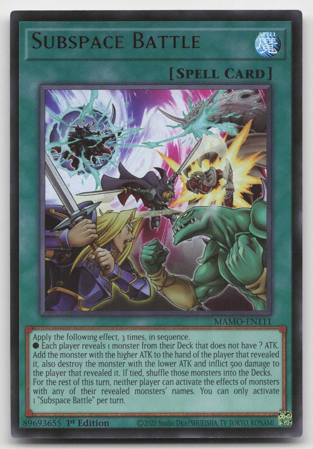 Subspace Battle 1st Edition Ultra Rare Magnificent Monsters MAMO-EN111 NM