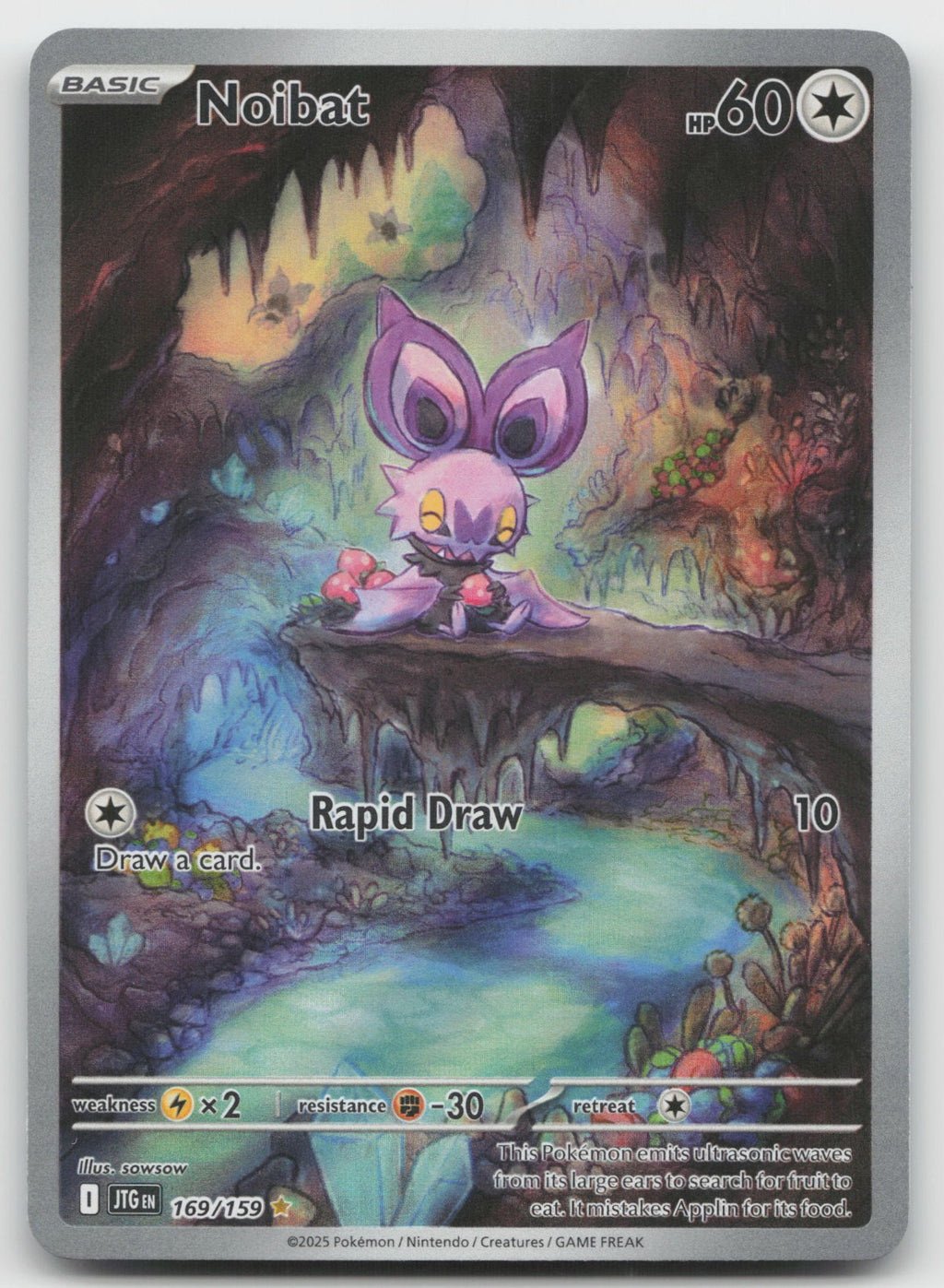 Noibat Holo Illustration Rare SV09: Journey Together 169/159 NM