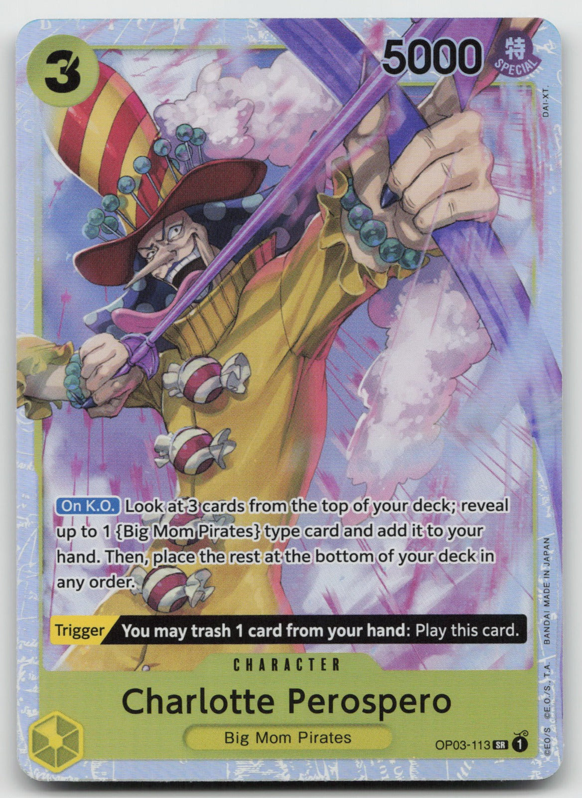 Charlotte Perospero SR Foil Pillars of Strength OP03-113 NM