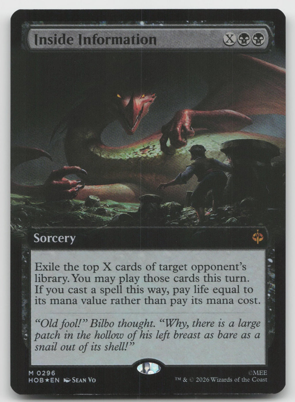 Inside Information (Extended Art) Foil M The Hobbit 296 NM