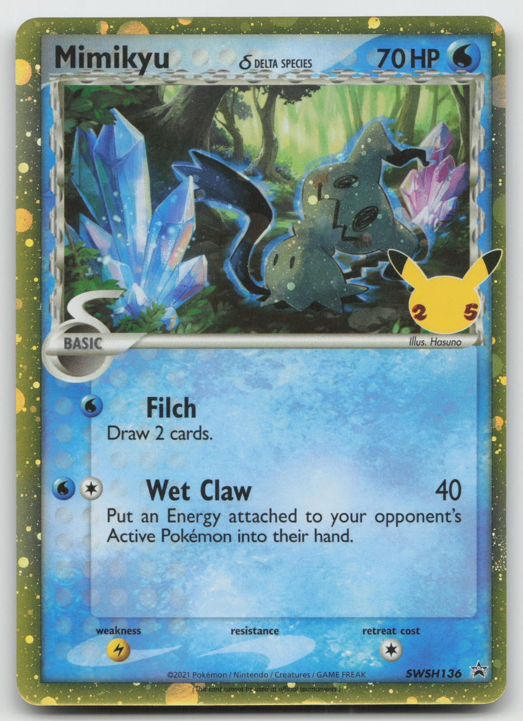 Mimikyu (Delta Species) Holo SWSH: Sword & Shield Promo Cards SWSH136 NM