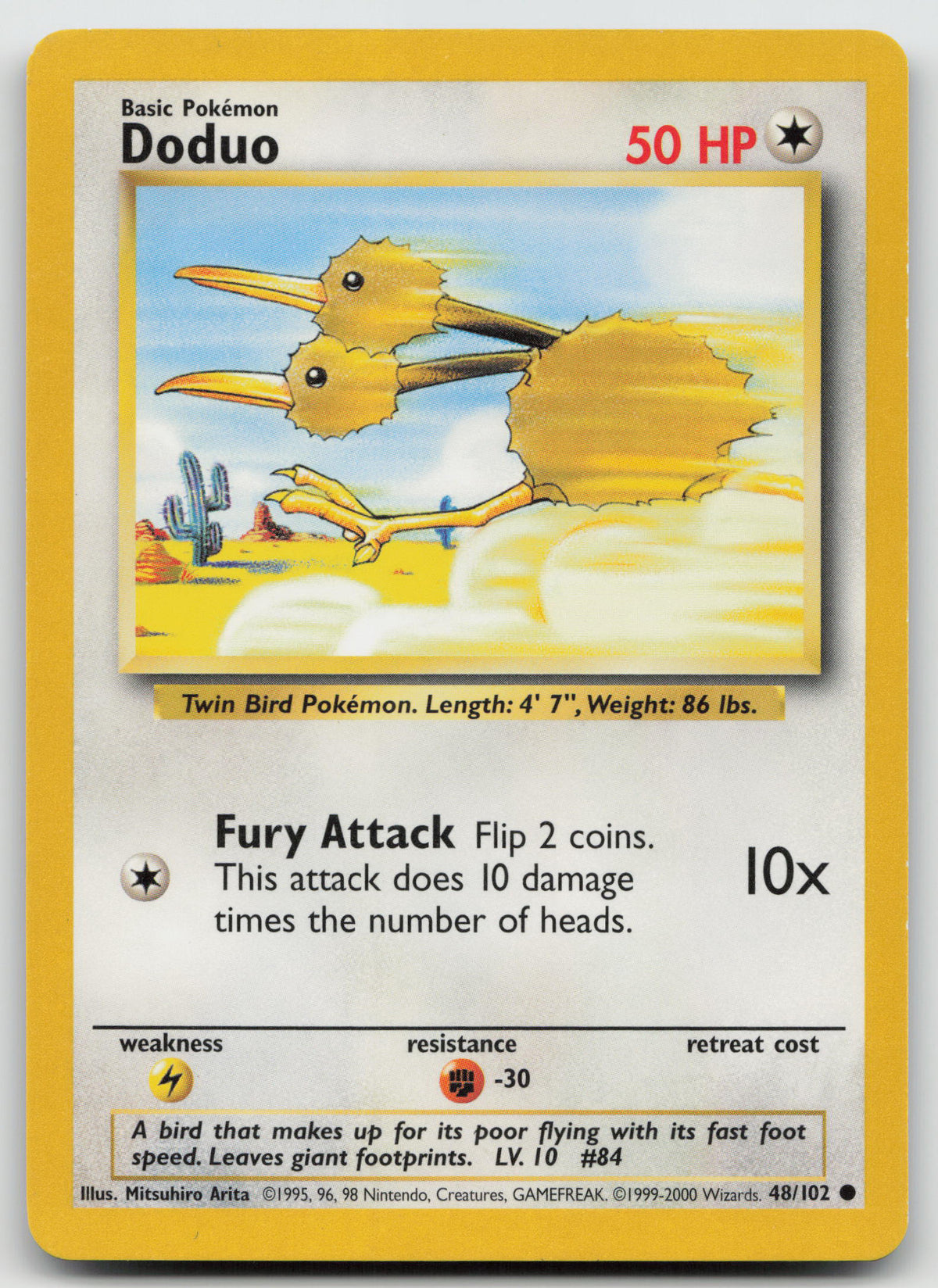 Doduo Common 4th Print Base Set 48/102 MP