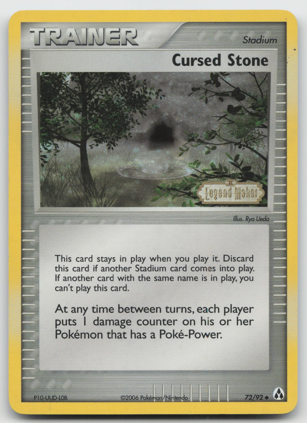 Cursed Stone Uncommon Reverse Holo Legend Maker 72/92 LP