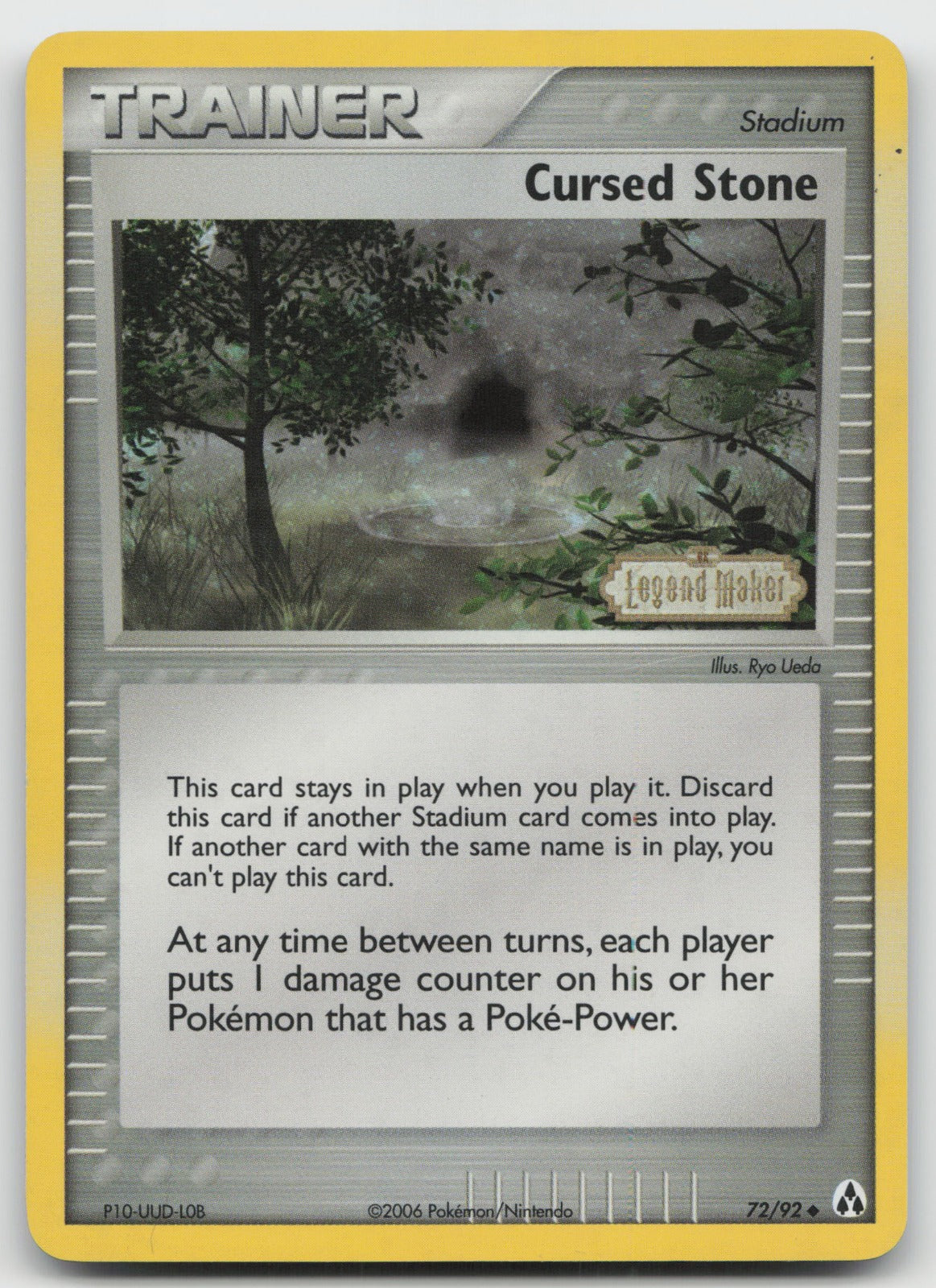 Cursed Stone Uncommon Reverse Holo Legend Maker 72/92 LP