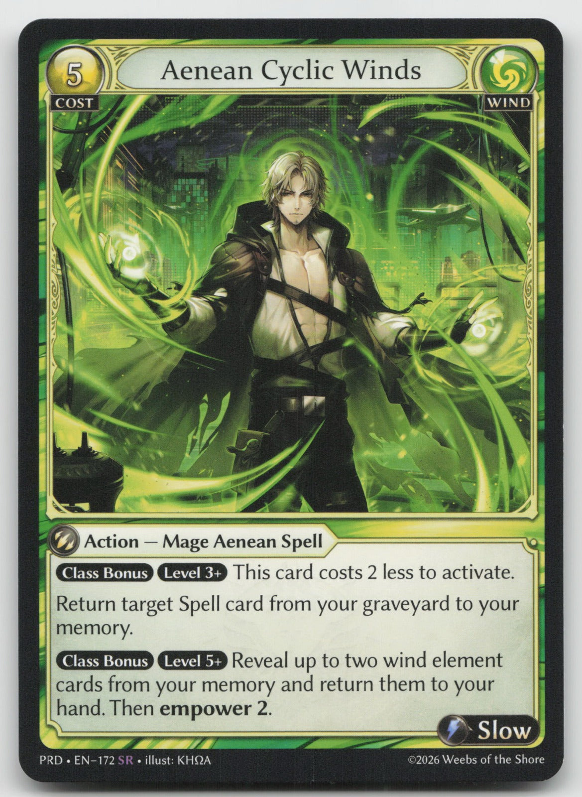 Aenean Cyclic Winds Super Rare .asphodel/paradise 172 NM