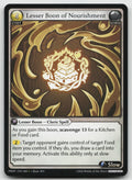 Lesser Boon of Nourishment Uncommon .asphodel/paradise: Pantheon 008 NM