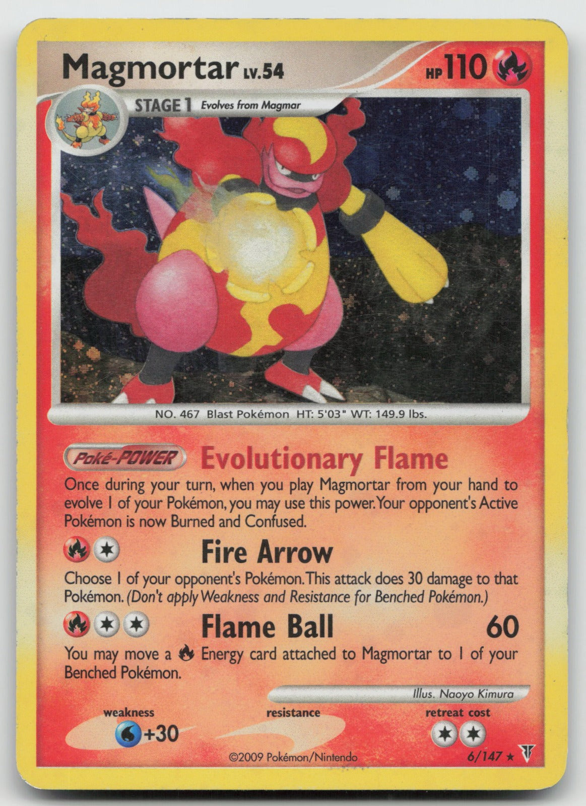 Magmortar Holo Rare Supreme Victors 6/147 HP