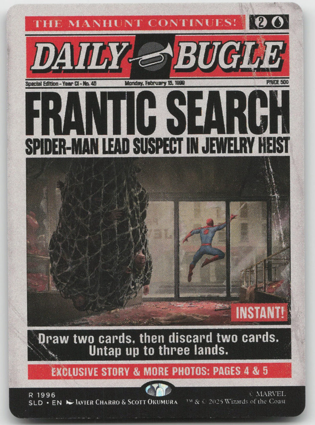 Frantic Search R Secret Lair Drop Series 1996 NM