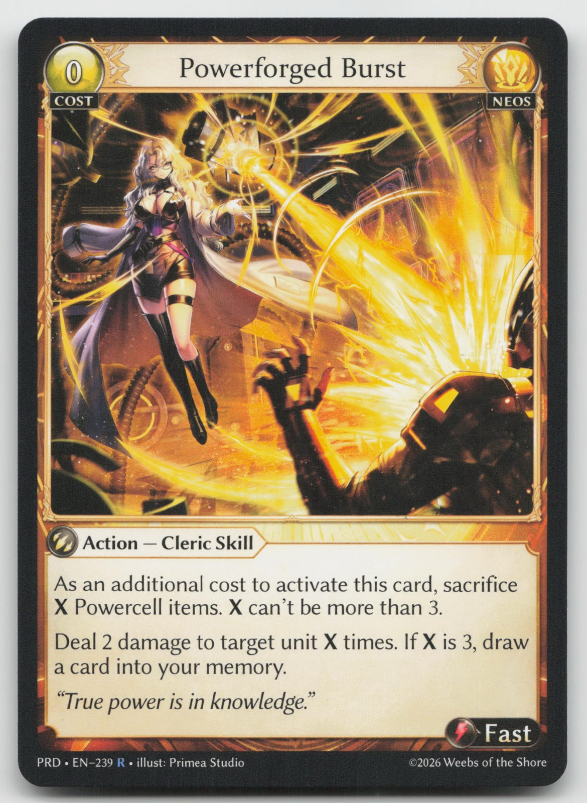 Powerforged Burst Rare .asphodel/paradise 239 NM