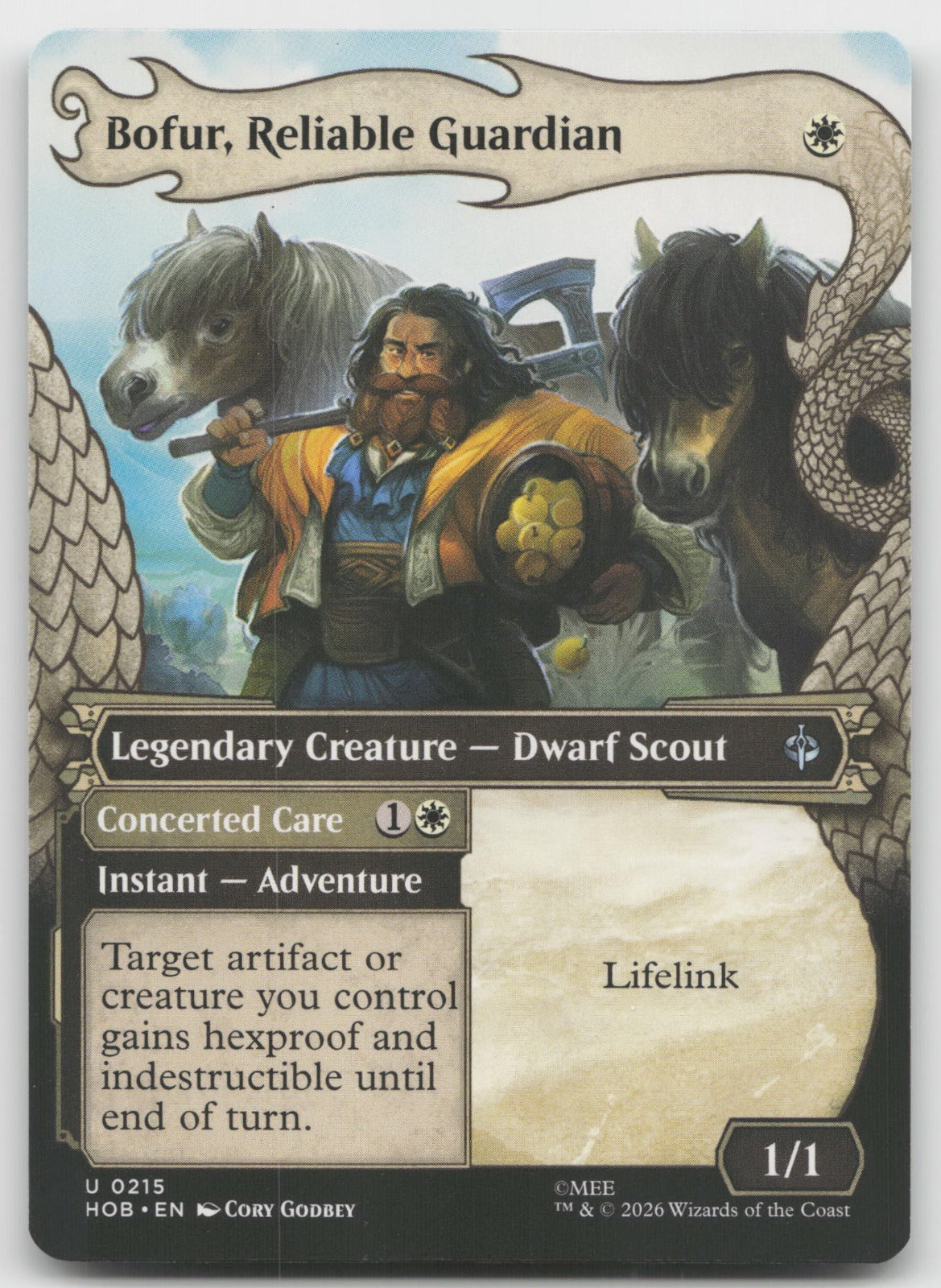 Bofur, Reliable Guardian (Showcase) U The Hobbit 215 NM