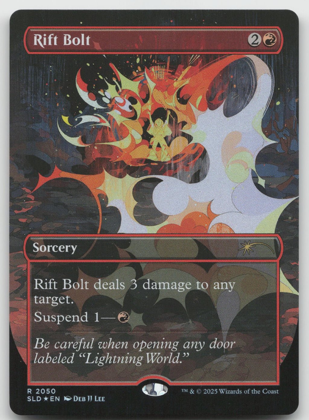 Rift Bolt (Rainbow Foil) R Foil Secret Lair Drop Series 2050 NM