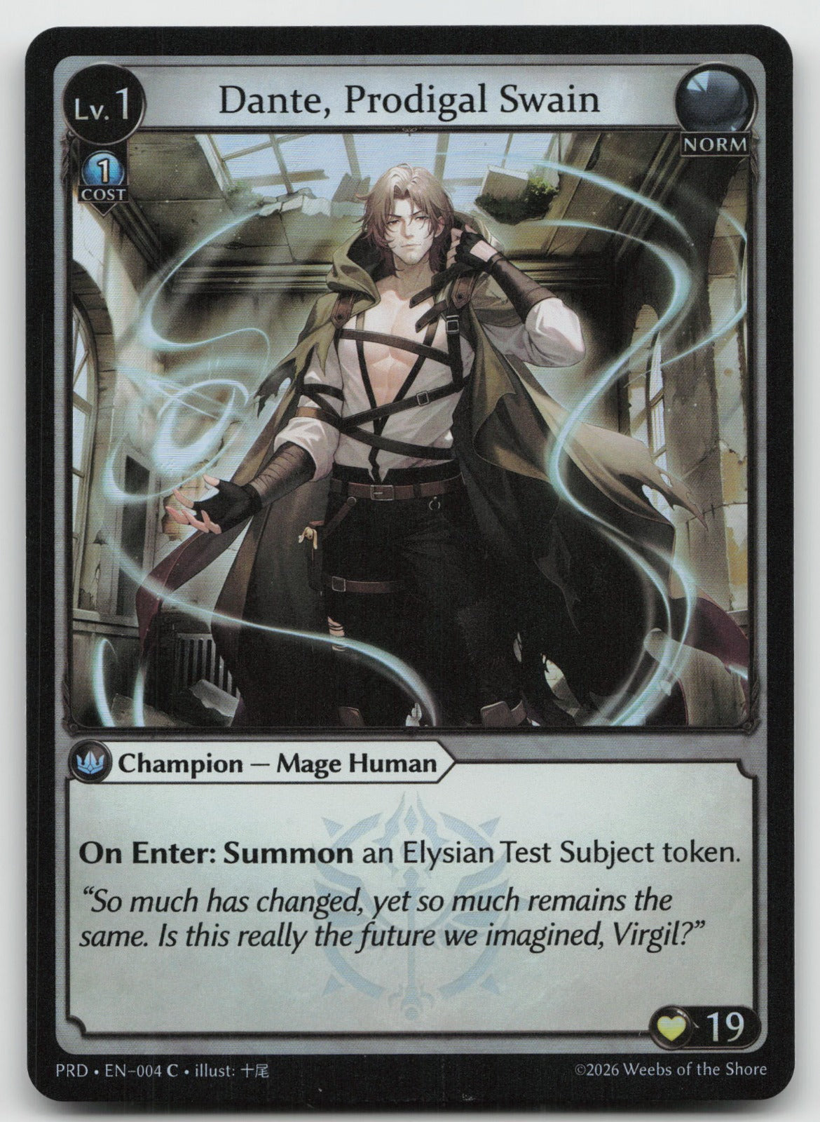 Dante, Prodigal Swain Foil Common .asphodel/paradise 004 NM