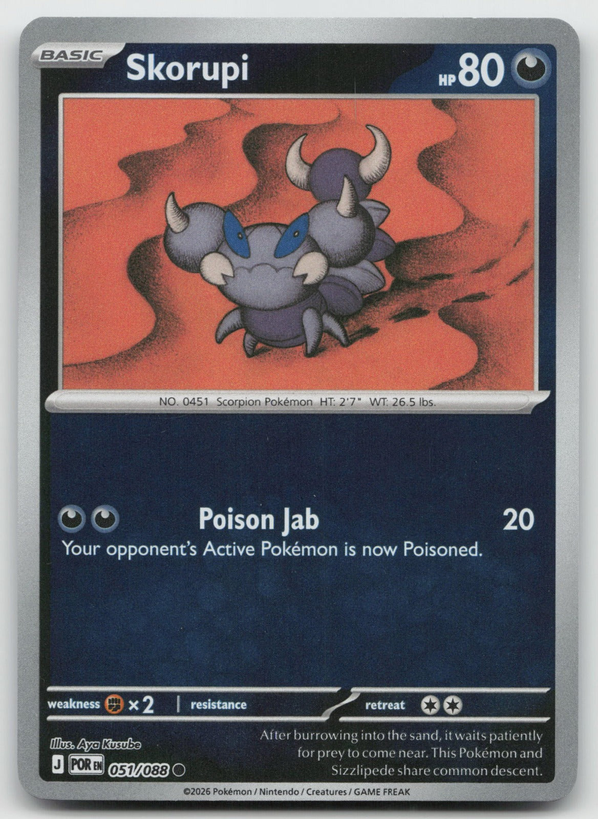 Skorupi Common Reverse Holo ME03: Perfect Order 051/088 NM