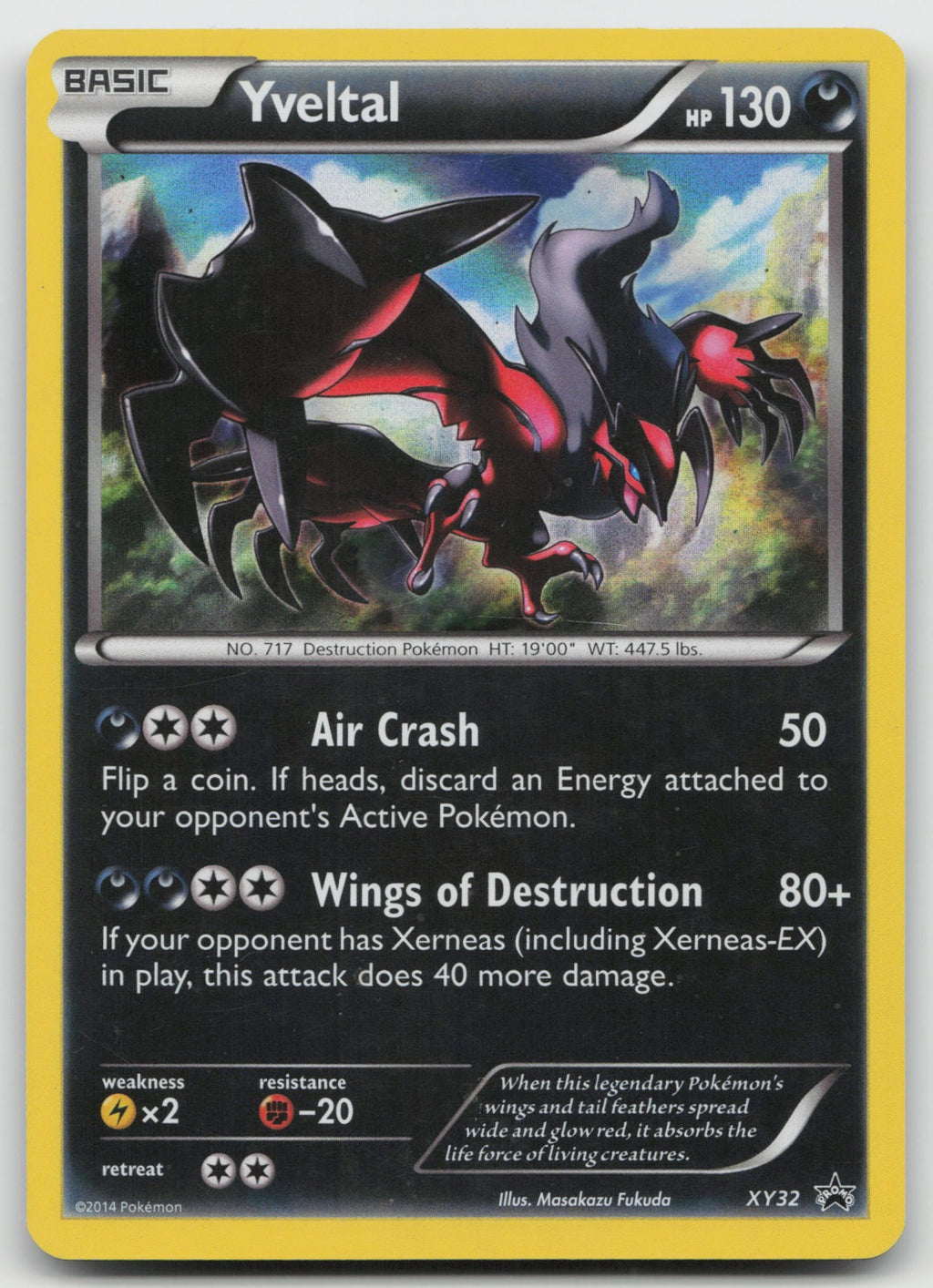 Yveltal Holo XY Promos XY32 MP