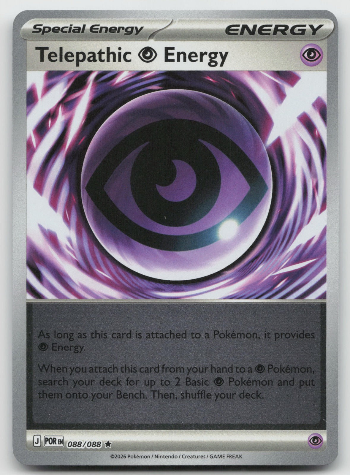 Telepathic Psychic Energy Rare Reverse Holo ME03: Perfect Order 088/088 NM