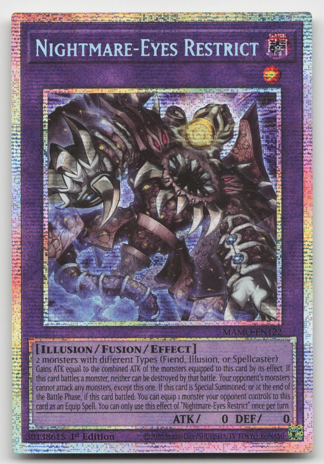Nightmare-Eyes Restrict 1st Starlight Rare Magnificent Monsters MAMO-EN122 NM