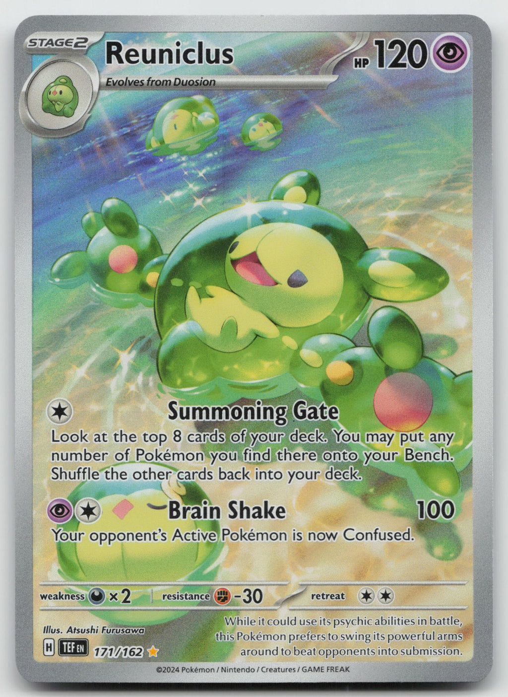 Reuniclus Illustration Rare Holo SV05: Temporal Forces 171/162 DMG