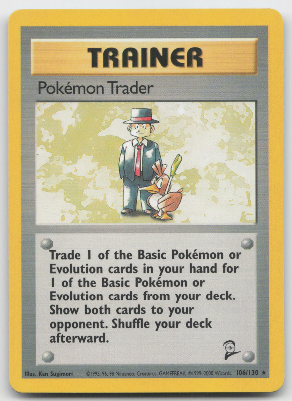 Pokemon Trader Rare Base Set 2 106/130 LP
