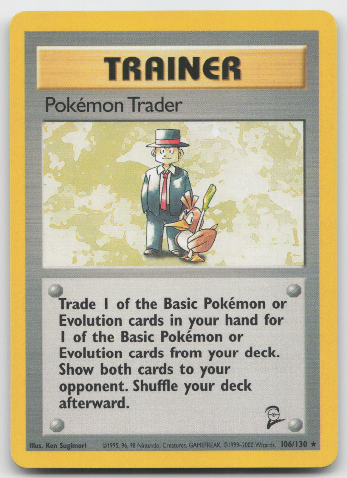 Pokemon Trader Rare Base Set 2 106/130 LP