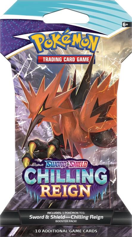 Chilling Reign Sword & Shield Sleeved Booster Pack (Random Art)