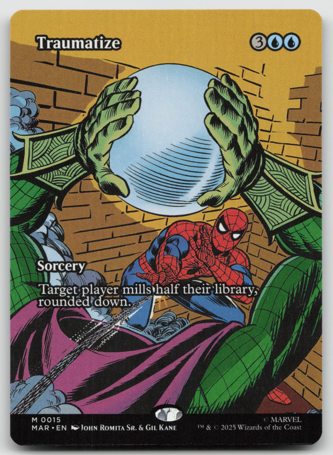 Traumatize (Borderless) M Normal Marvel Universe Eternal-Legal 15 NM