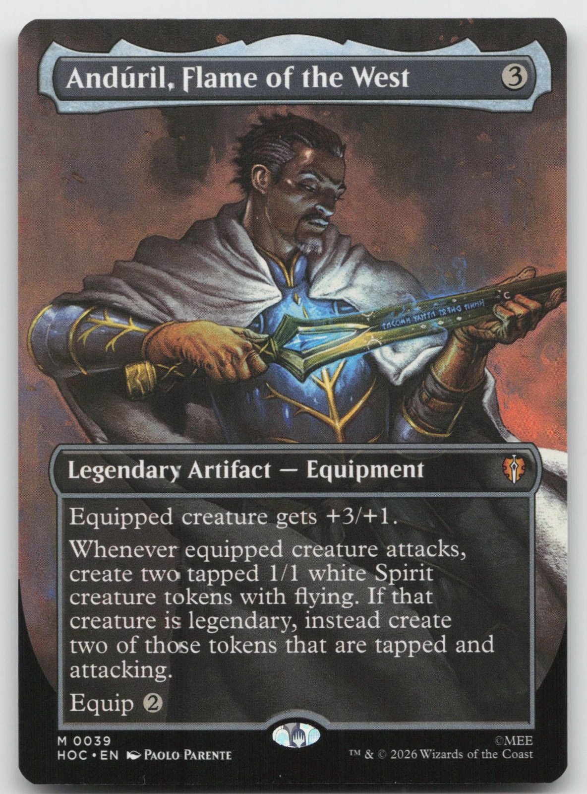 Anduril, Flame of the West (Borderless) M The Hobbit: Eternal-Legal 39 NM