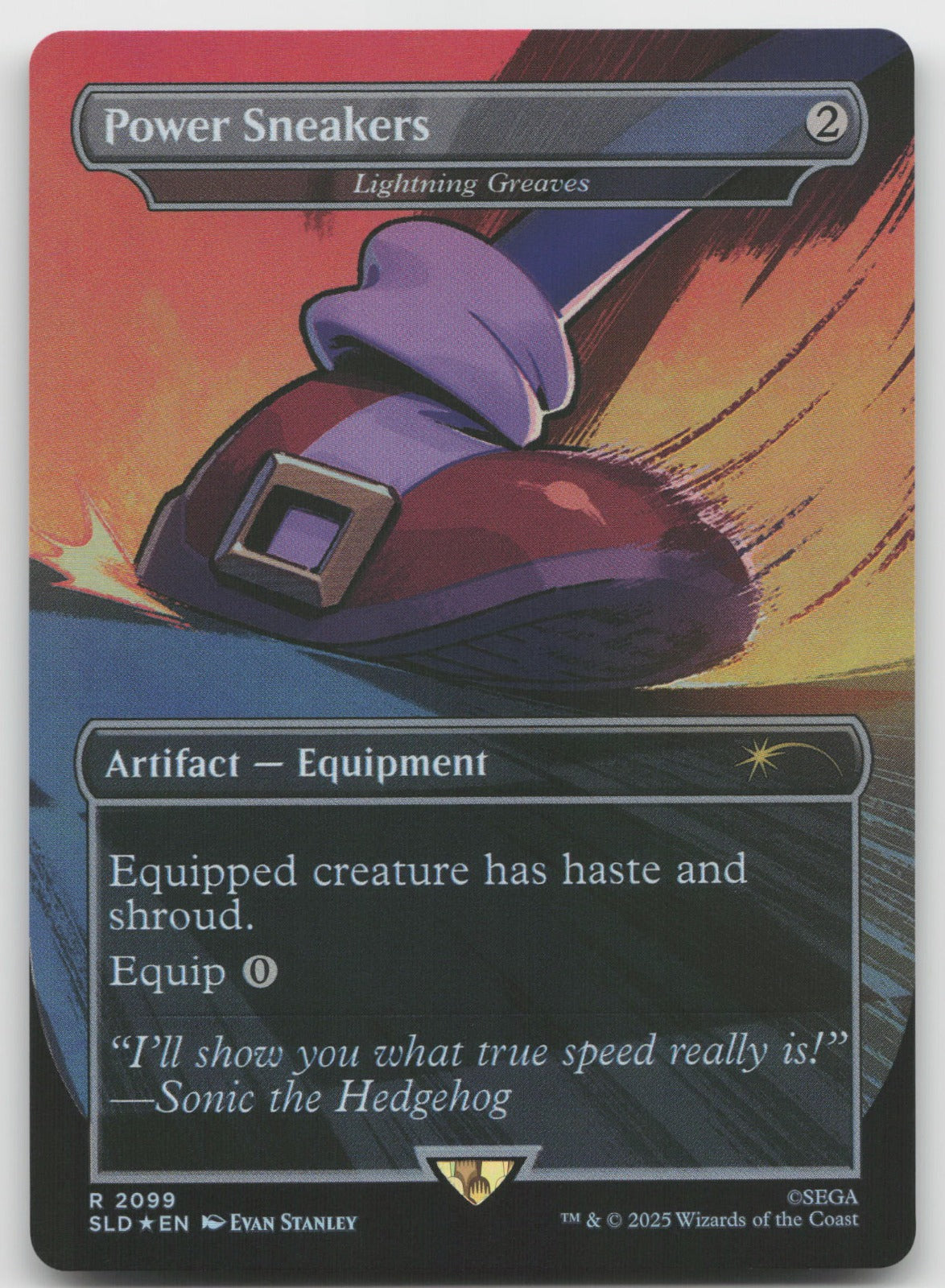 Power Sneakers Lightning Greaves (Rainbow Foil) Secret Lair Drop Series 2099 NM