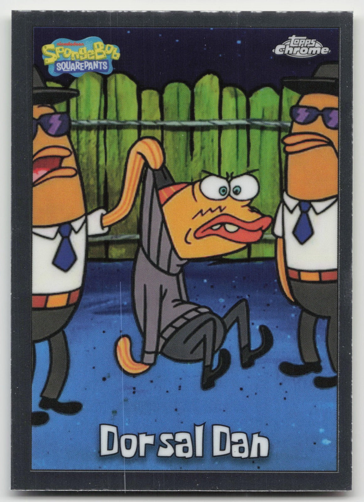 Dorsal Dan Base Topps Chrome SpongeBob SquarePants 25th Anniversary 178 NM