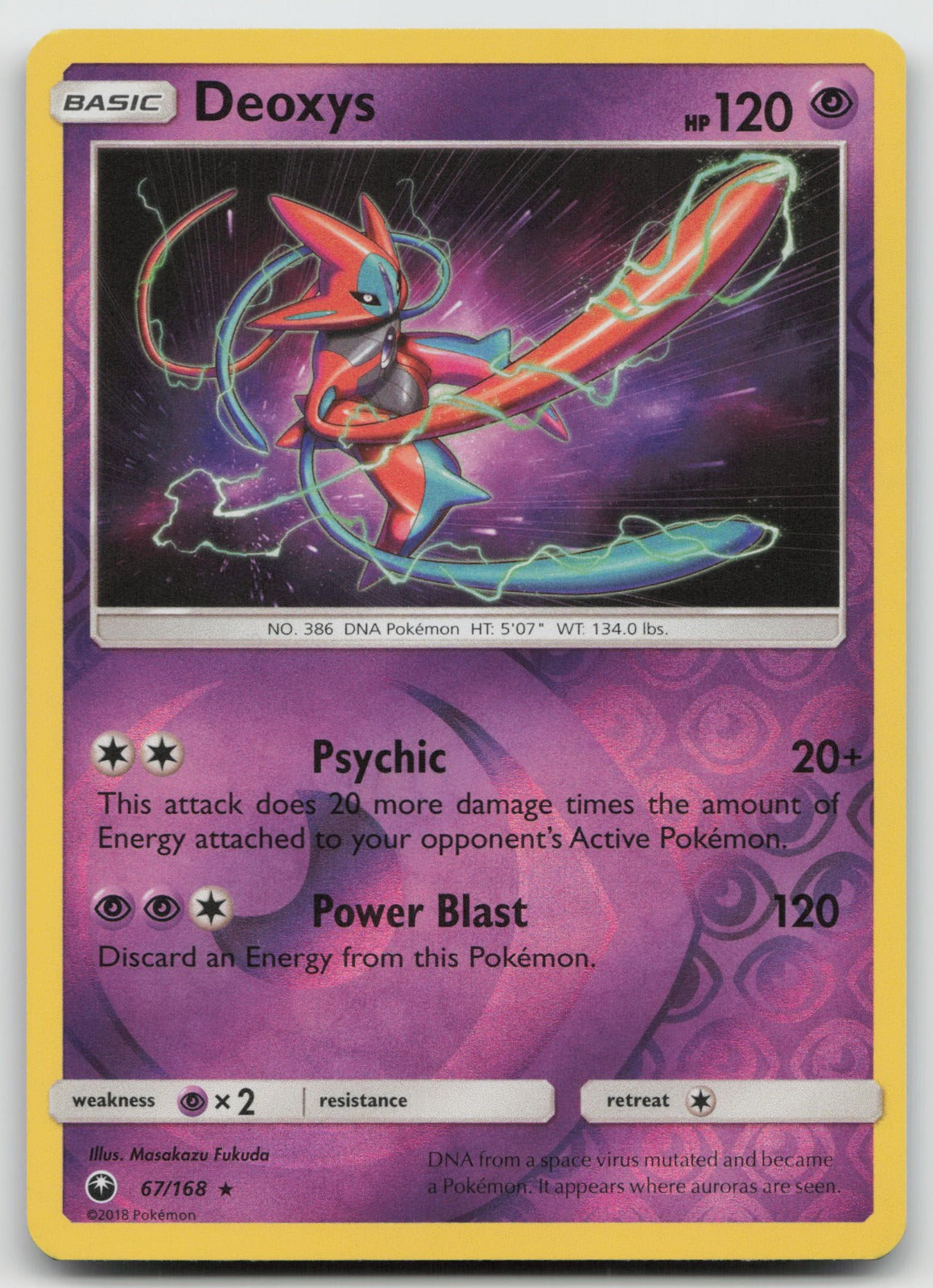 Deoxys Reverse Holo Rare SM - Celestial Storm 67/168 NM