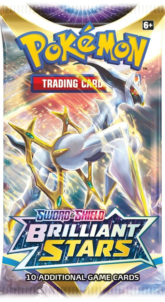 Brilliant Stars Sword & Shield Booster Pack (Random Art)