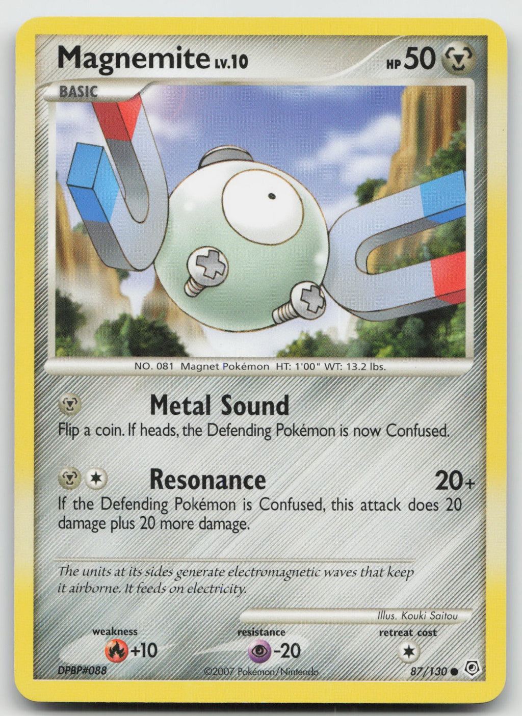 Magnemite Common Diamond and Pearl 87/130 LP