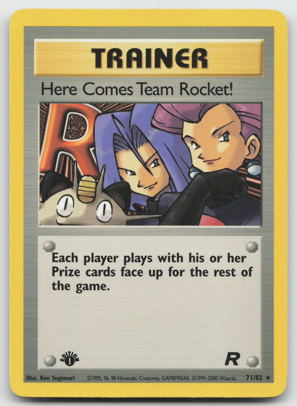 Here Comes Team Rocket! Rare 1st Edition Team Rocket 71/82 NM