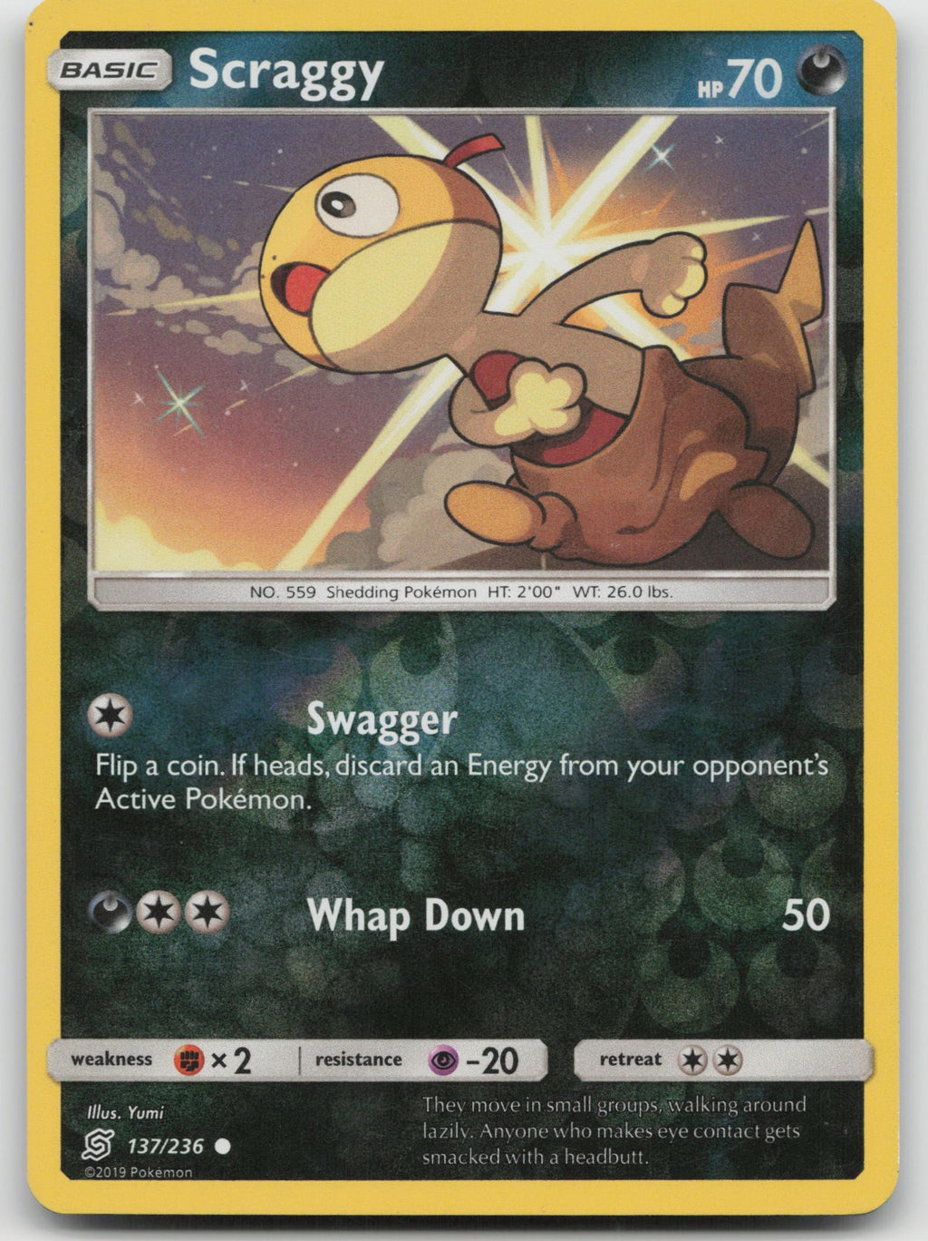 Scraggy Common SM - Unified Minds 137/236 NM