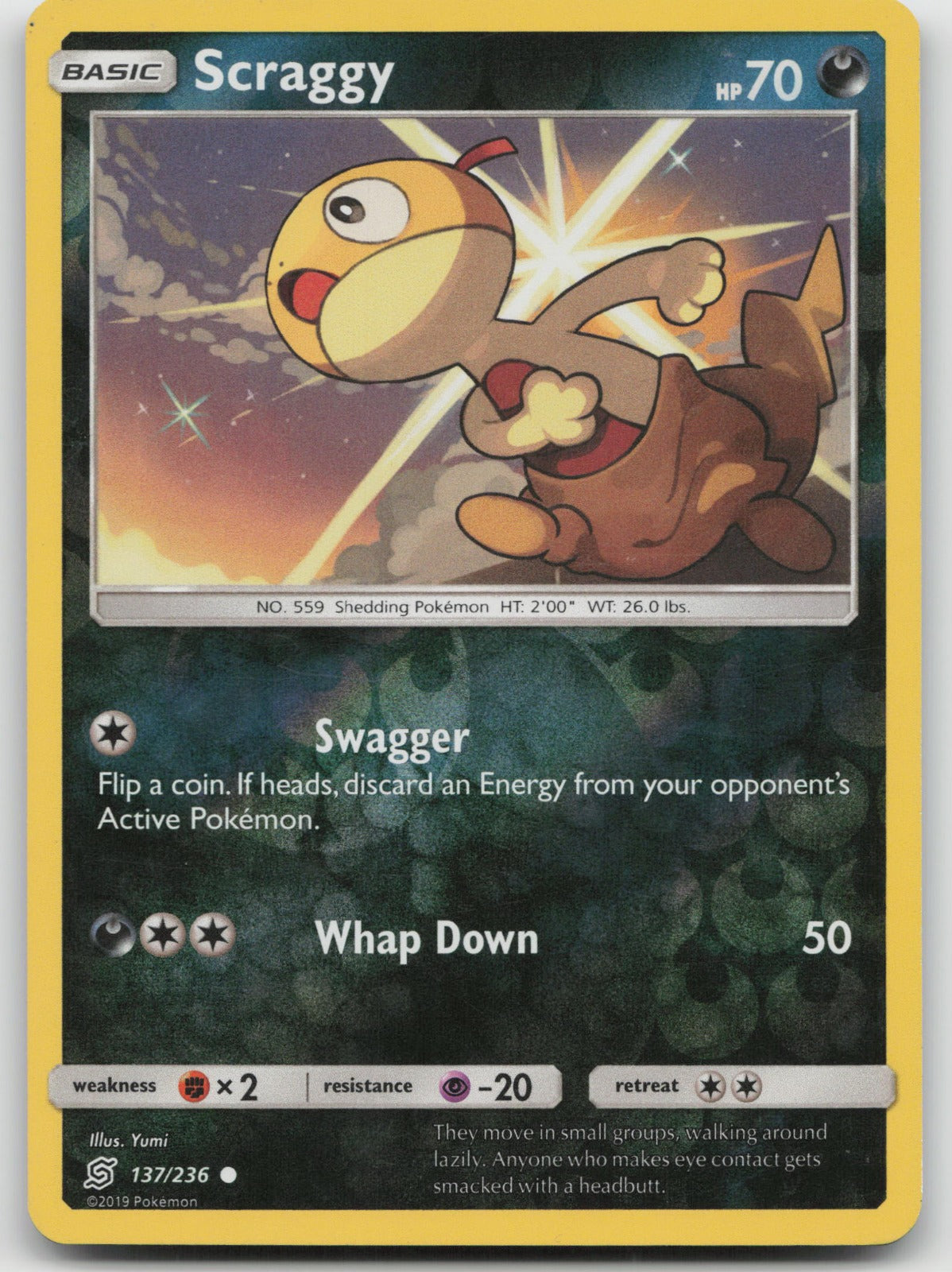 Scraggy Common SM - Unified Minds 137/236 NM