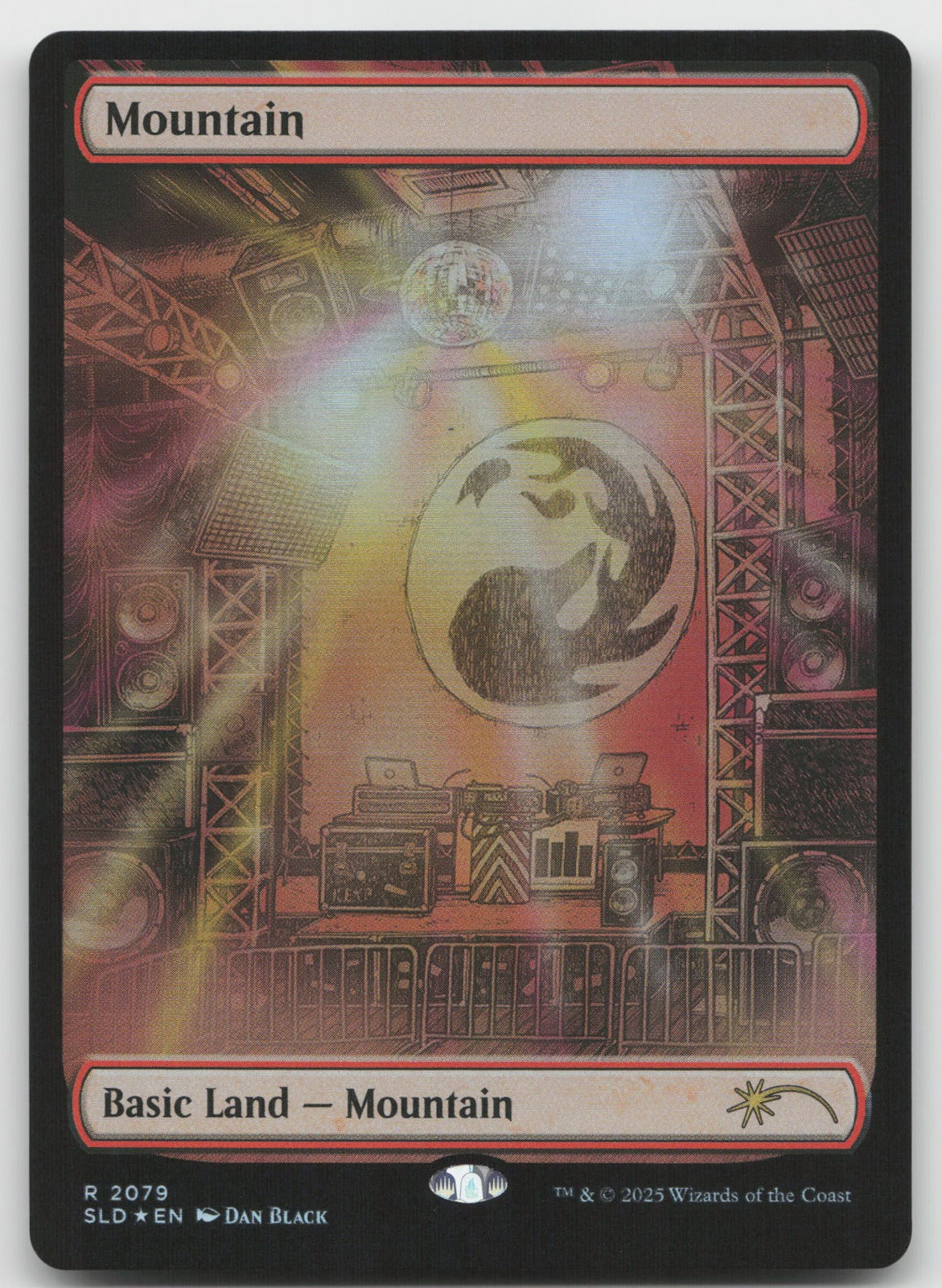 Mountain (Rainbow Foil) R Foil Secret Lair Drop Series 2079 NM