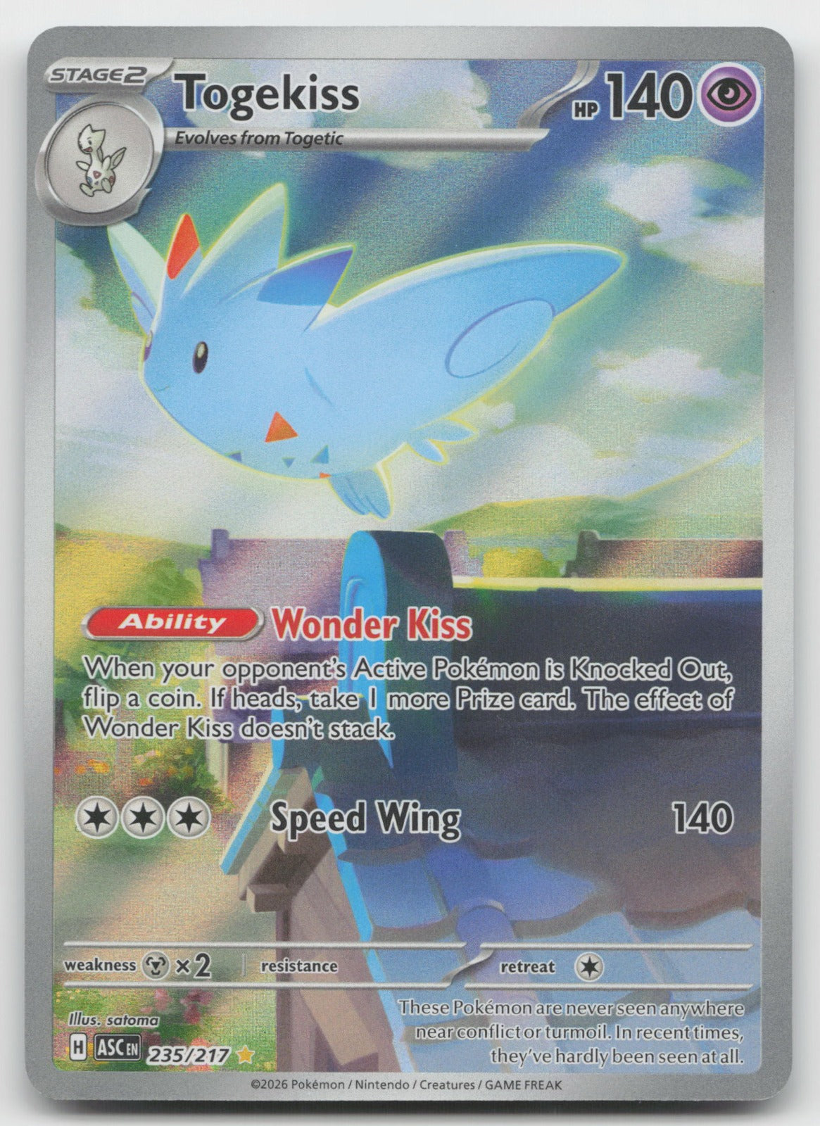 Togekiss Holo Illustration Rare ME: Ascended Heroes 235/217 NM