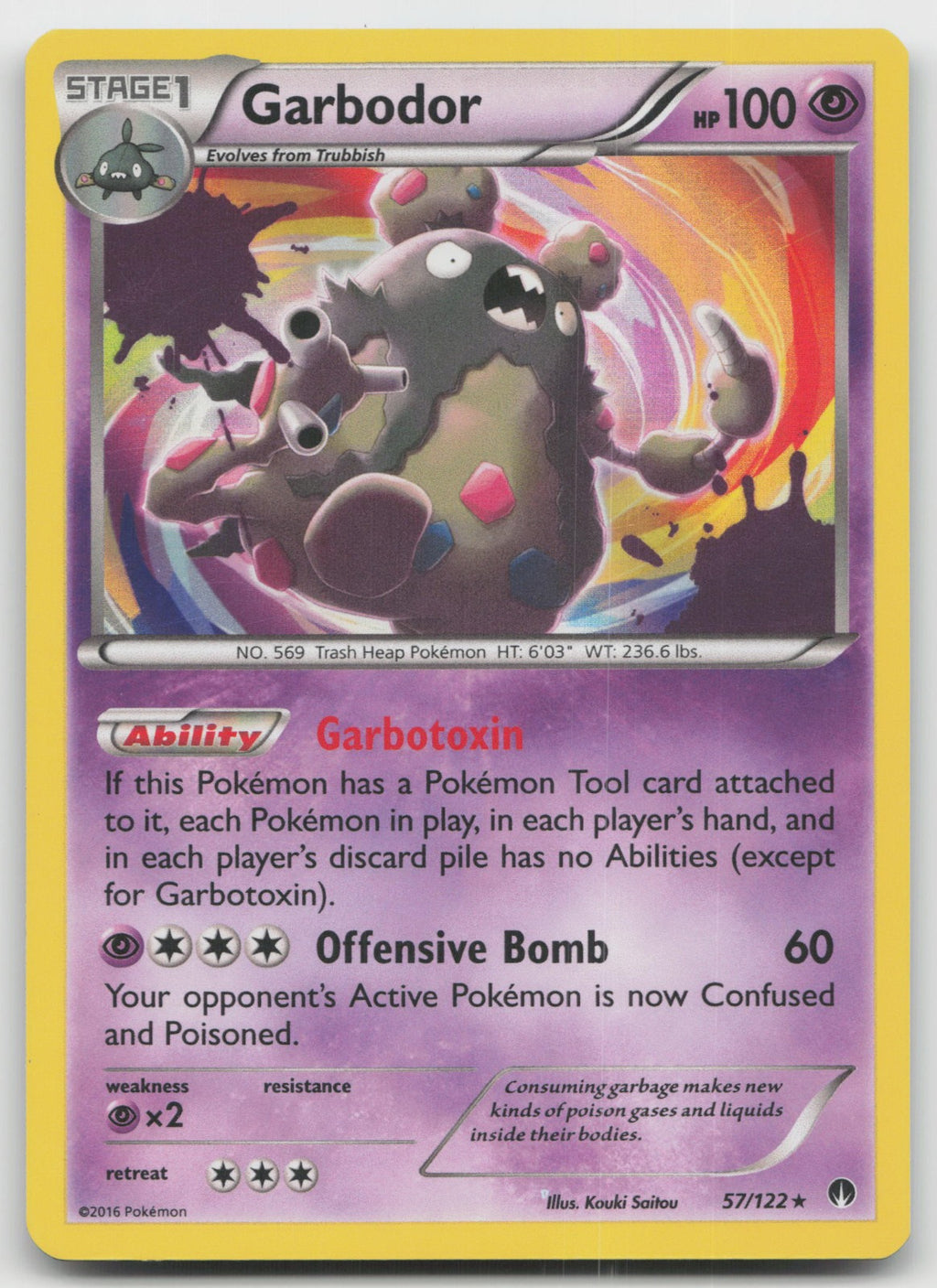 Garbodor Holo Rare XY - BREAKpoint 57/122 LP