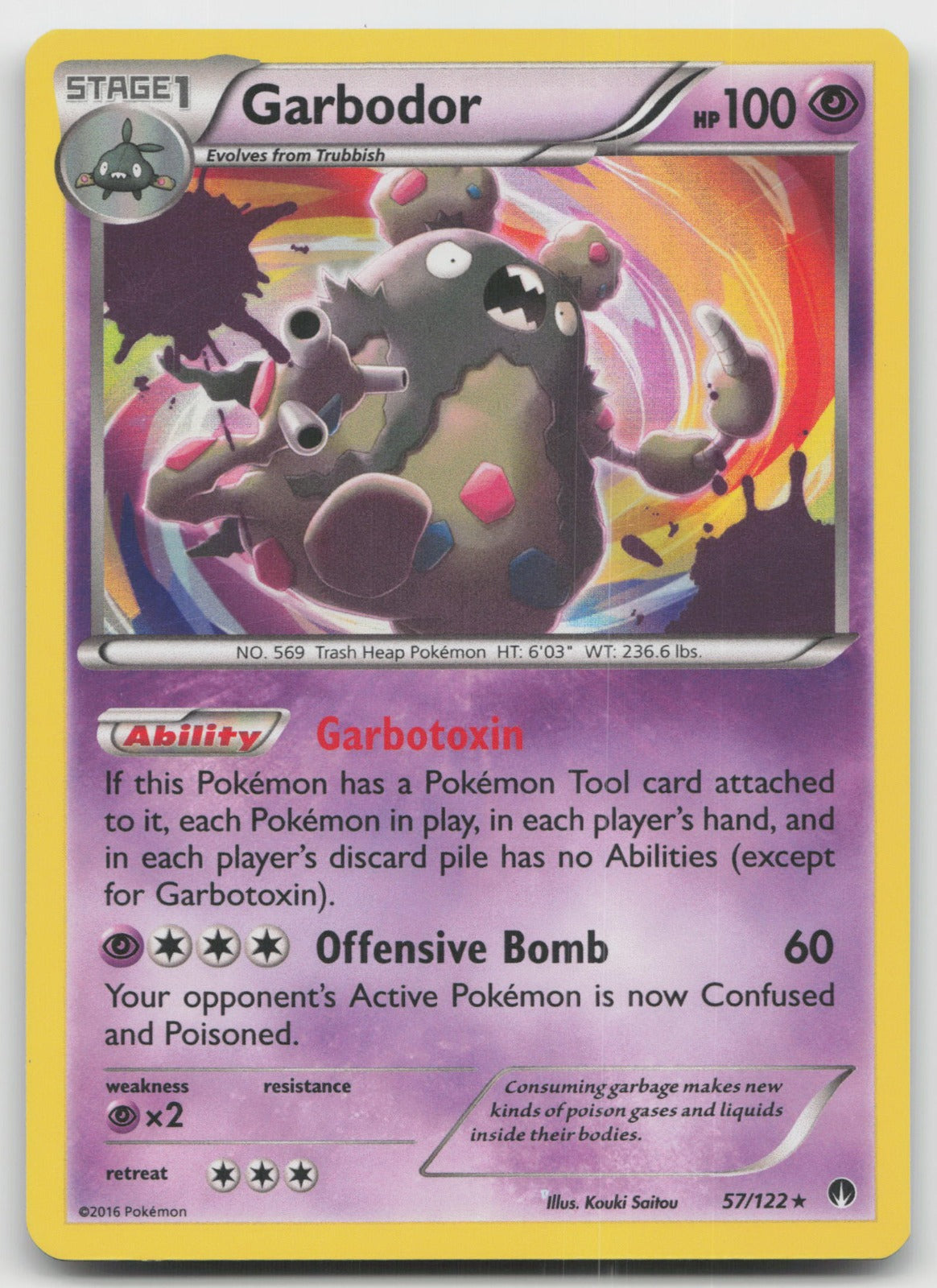 Garbodor Holo Rare XY - BREAKpoint 57/122 LP