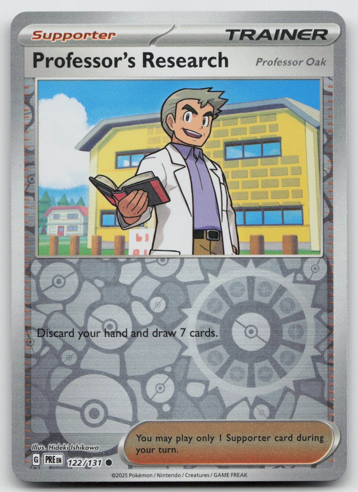 Professor's Research [Professor Oak] Reverse Holo SV Prismatic Evolution 122/131