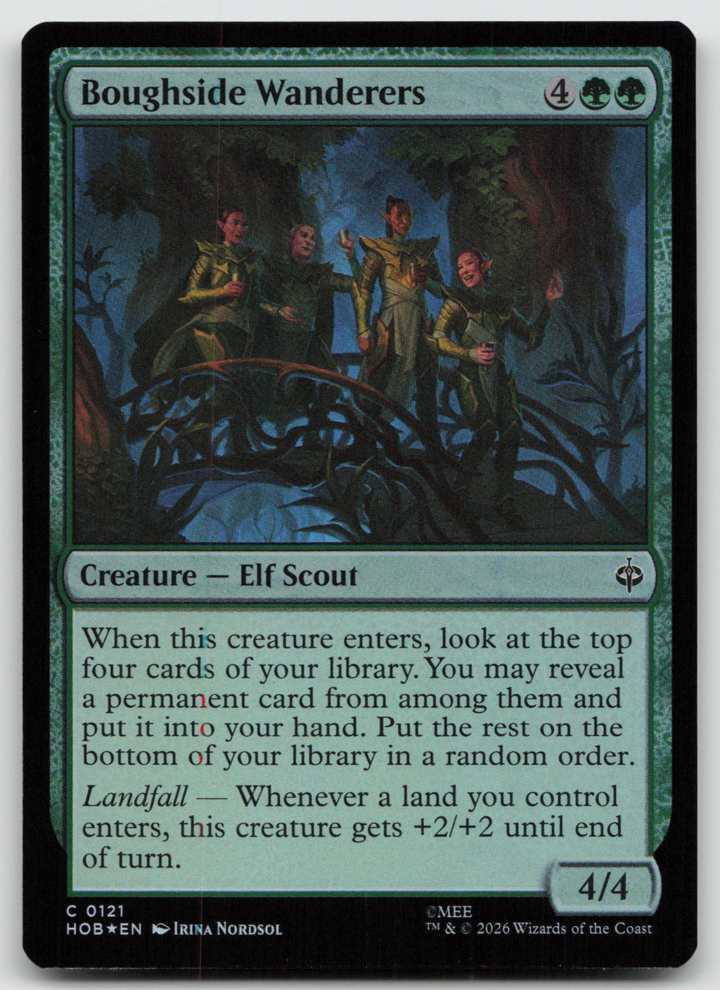 Boughside Wanderers C Foil The Hobbit 121 NM