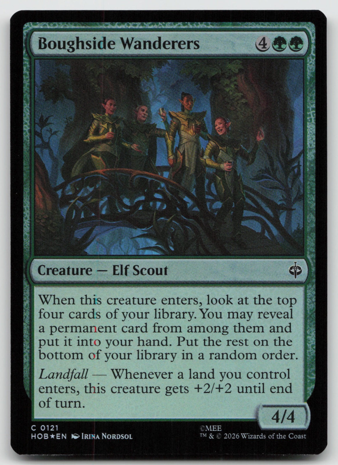 Boughside Wanderers C Foil The Hobbit 121 NM