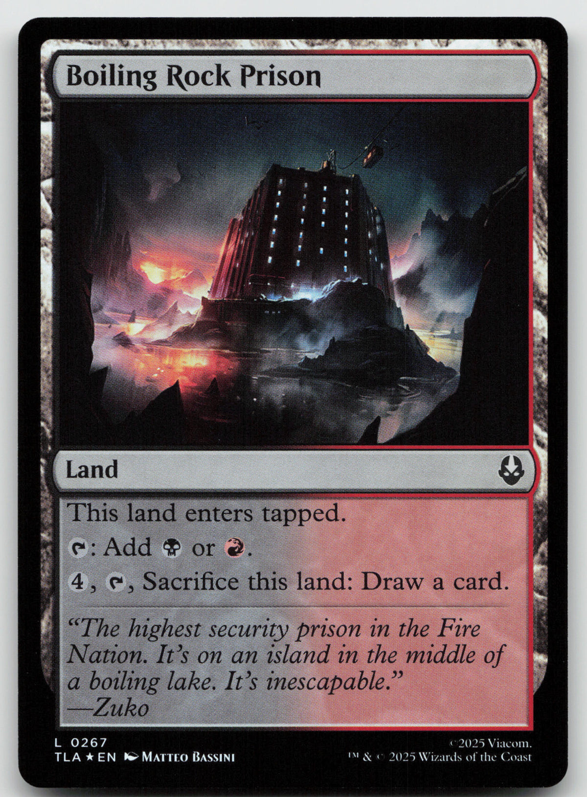 Boiling Rock Prison L Foil Avatar: The Last Airbender 267 NM