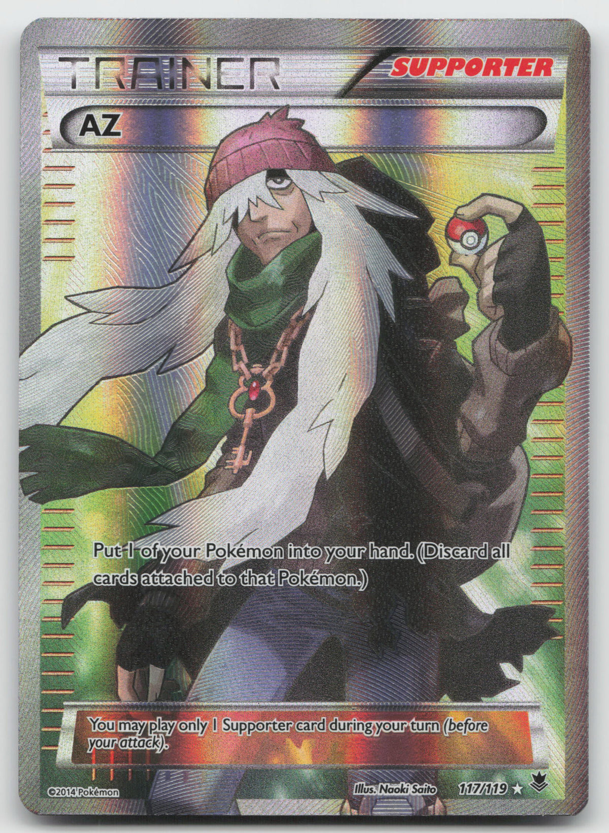 AZ (Full Art) Ultra Rare Holofoil XY - Phantom Forces 117/119 NM/VLP