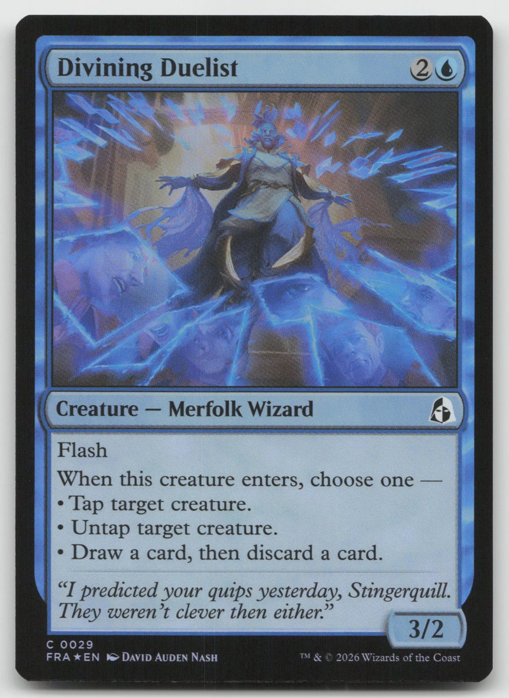 Divining Duelist C Foil Reality Fracture 29 NM