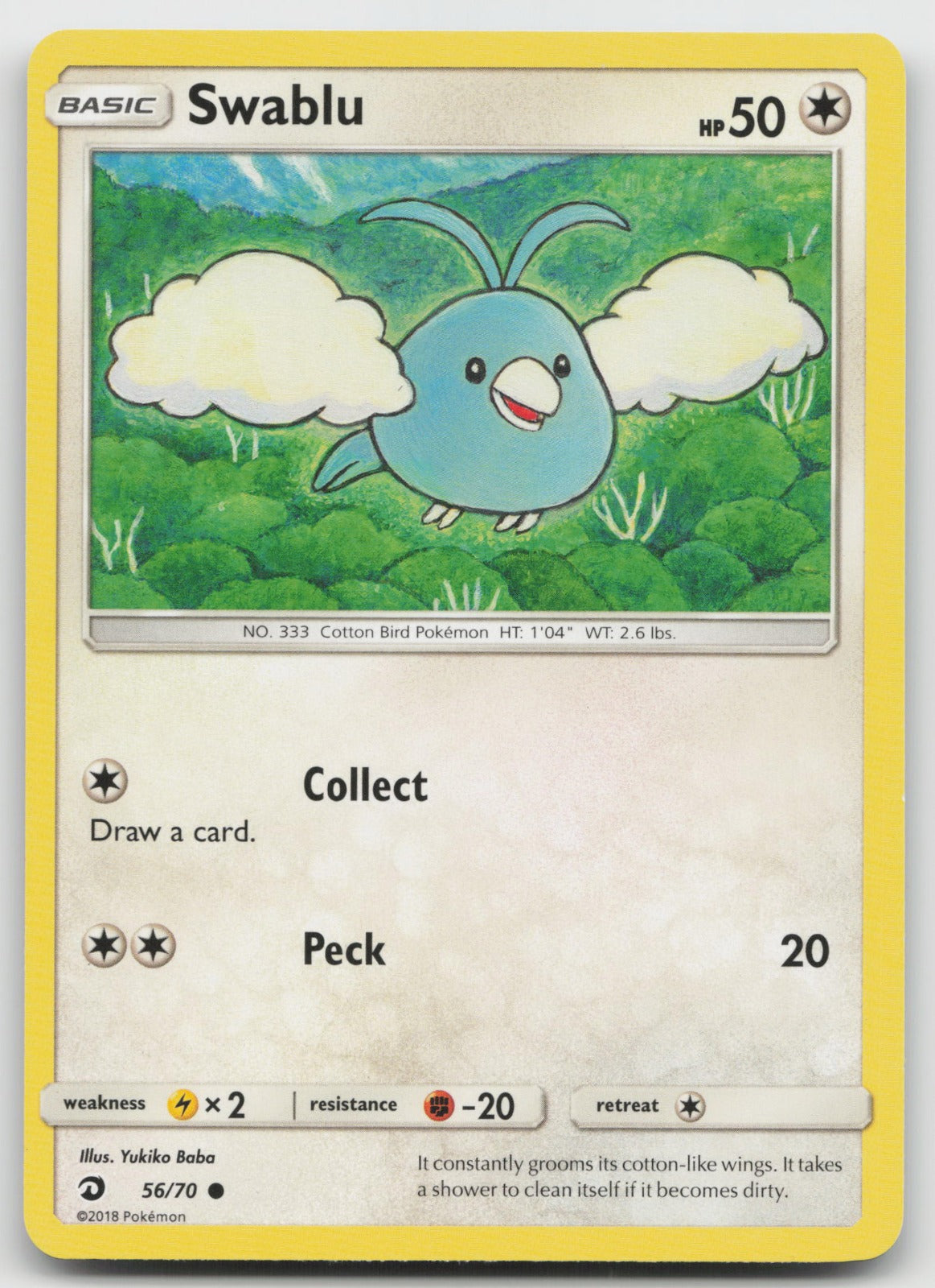 Swablu (56) Common Dragon Majesty 56/70 NM